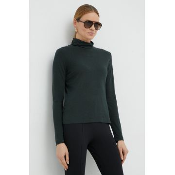 Marc O'Polo longsleeve femei, culoarea gri, cu guler