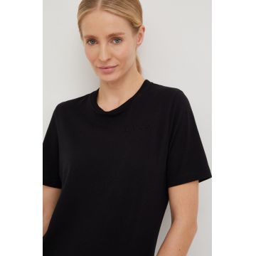 Peak Performance tricou din bumbac culoarea negru