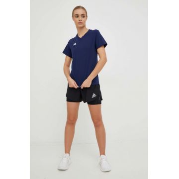 adidas Performance tricou din bumbac culoarea bleumarin HC0440