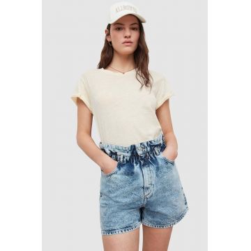 AllSaints tricou din bumbac culoarea alb