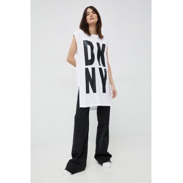 Dkny tricou culoarea alb