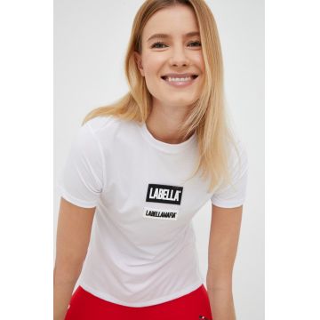 LaBellaMafia tricou de antrenament Go On culoarea alb