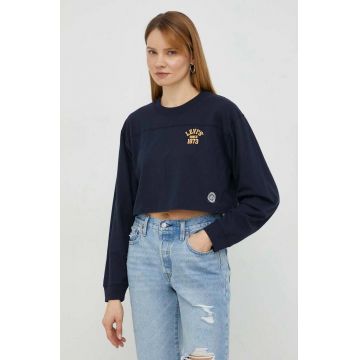 Levi's longsleeve femei, culoarea albastru marin