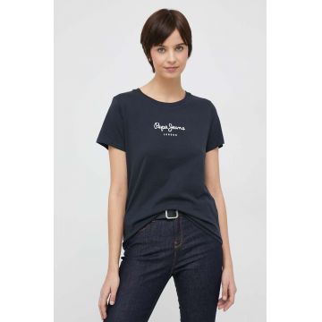 Pepe Jeans tricou din bumbac Wendy culoarea negru