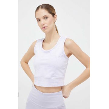 Columbia top sport Windgates II Cropped femei, culoarea violet