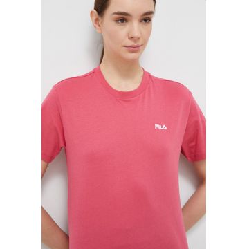 Fila tricou din bumbac culoarea roz