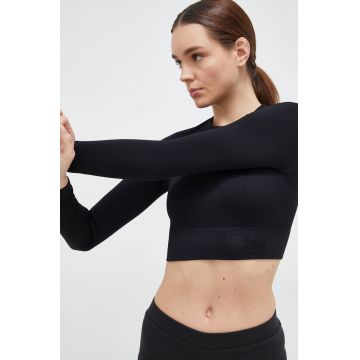 Helly Hansen longsleeve femei, culoarea negru