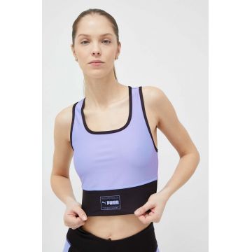 Puma top de antrenament Fit Eversculpt culoarea violet