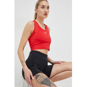 Reebok top de antrenament Lux Perform culoarea rosu