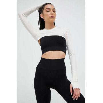 Casall longsleeve de yoga culoarea alb