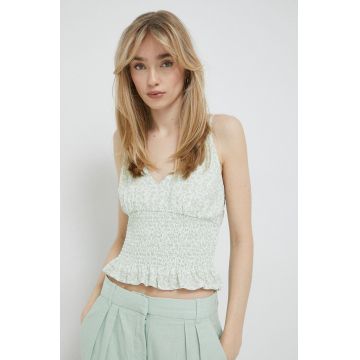 Hollister Co. top femei, culoarea turcoaz