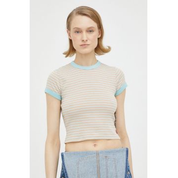 Levi's tricou din bumbac culoarea bej