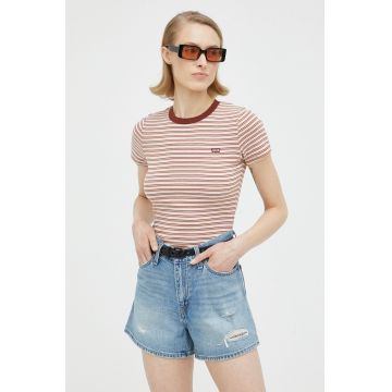 Levi's tricou din bumbac culoarea roz