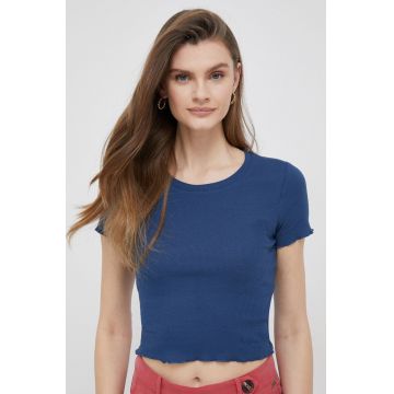 Pepe Jeans tricou Cara femei, culoarea albastru marin