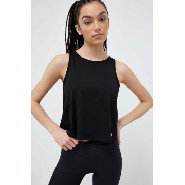 Casall top de yoga culoarea negru