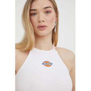 Dickies top femei, culoarea alb