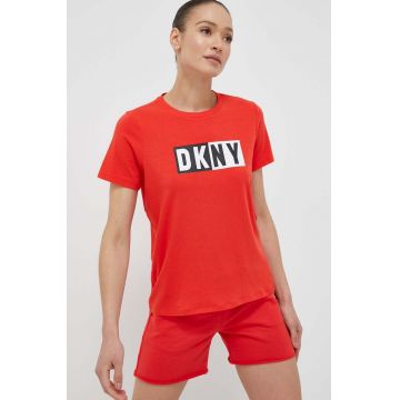 Dkny tricou femei, culoarea rosu