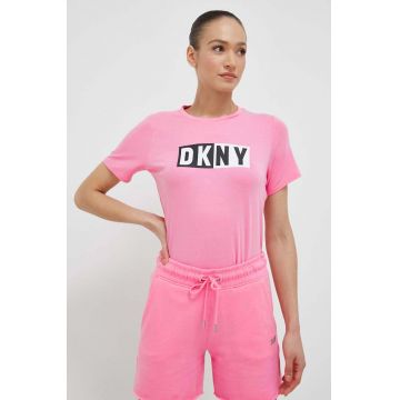 Dkny tricou femei, culoarea violet