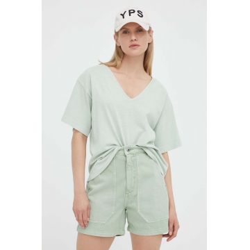 G-Star Raw tricou din bumbac culoarea verde