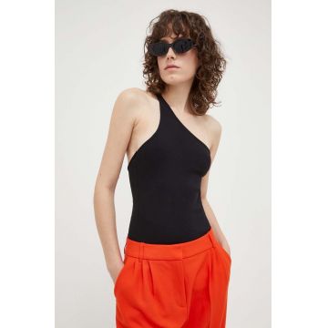 Samsoe Samsoe top femei, culoarea alb, cold shoulder