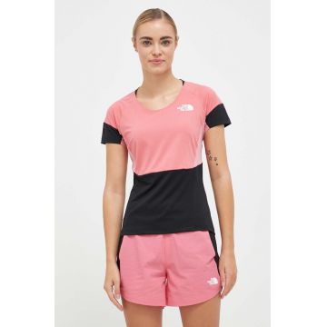 The North Face tricou sport Bolt Tech culoarea roz