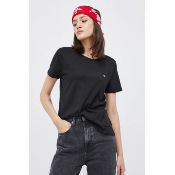 Tommy Jeans tricou din bumbac culoarea alb DW0DW11459