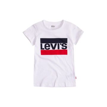 Levi's Tricou copii culoarea alb