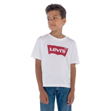 Levi's Tricou copii culoarea alb, cu imprimeu