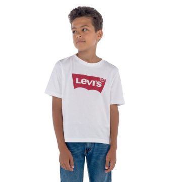 Levi's Tricou copii culoarea alb, cu imprimeu