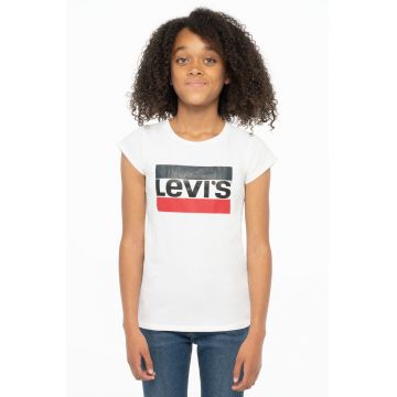 Levi's Tricou copii culoarea alb