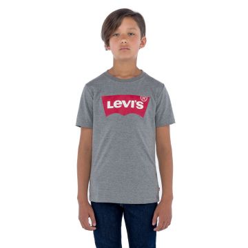 Levi's Tricou copii culoarea gri, cu imprimeu