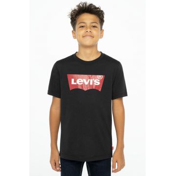 Levi's Tricou copii culoarea negru, cu imprimeu