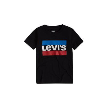 Levi's Tricou copii culoarea negru, cu imprimeu