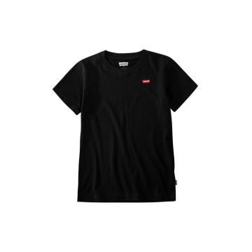 Levi's Tricou copii culoarea negru, material neted