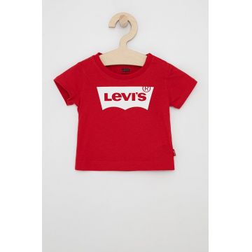 Levi's Tricou copii culoarea rosu, cu imprimeu