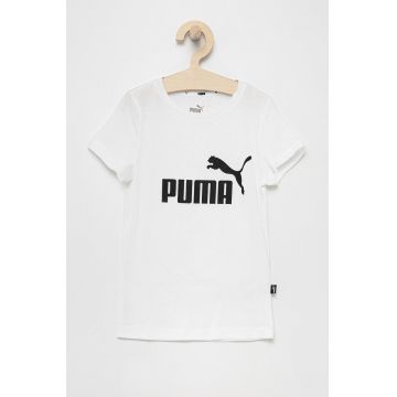 Puma Tricou de bumbac pentru copii 587029 culoarea alb