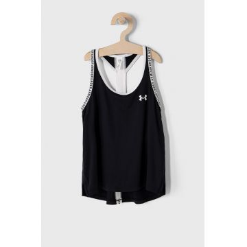 Under Armour top copii 1363374 culoarea negru