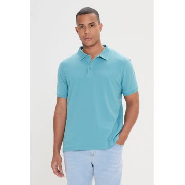 Tricou polo slim fit de bumbac