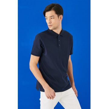 Tricou polo slim fit de bumbac