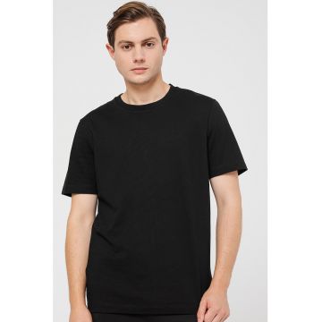 Tricou regular fit cu decolteu la baza gatului Tiburt240