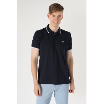 Tricou polo de bumbac din material pique