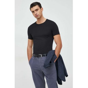 BOSS tricou 2-pack bărbați, culoarea negru, uni 50475276