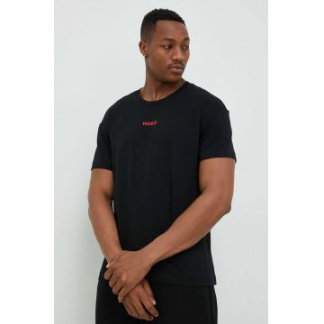 HUGO tricou bărbați, culoarea negru, uni 50480246