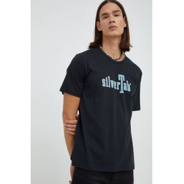 Levi's tricou din bumbac culoarea negru, cu imprimeu