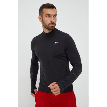 Reebok mânecă lungă de antrenament United By Fitness , culoarea negru, neted