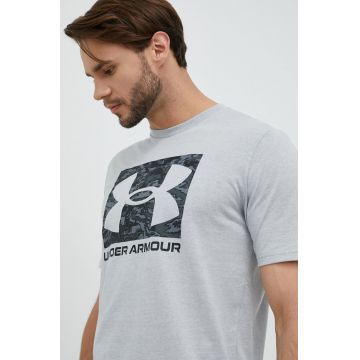 Under Armour tricou barbati, culoarea gri, cu imprimeu 1361673-369