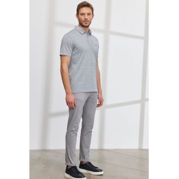 Tricou polo uni slim fit