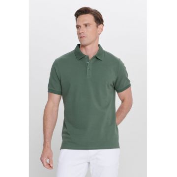 Tricou polo slim fit de bumbac