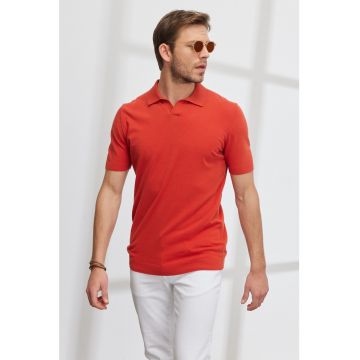 Tricou polo tricotat