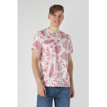 Tricou de bumbac cu imprimeu floral